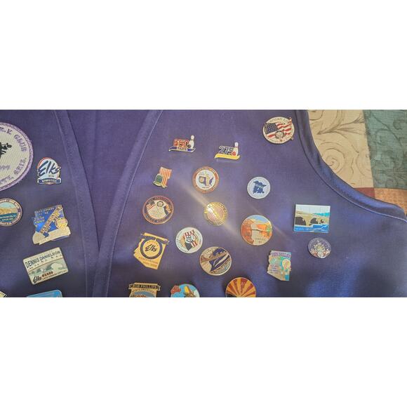 Lot- 55 Elks Lodge BPOE and more- Metal & enamel hat pins & vest- 90s- 2013 - Picture 7 of 12